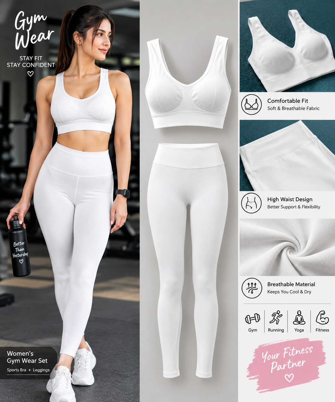 Women's Gym Wear 2-Piece Set